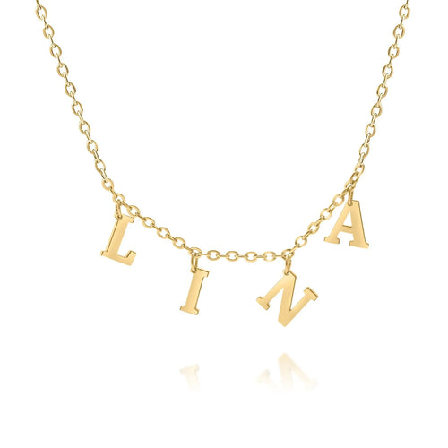 Personalized Necklace with Name with Initials