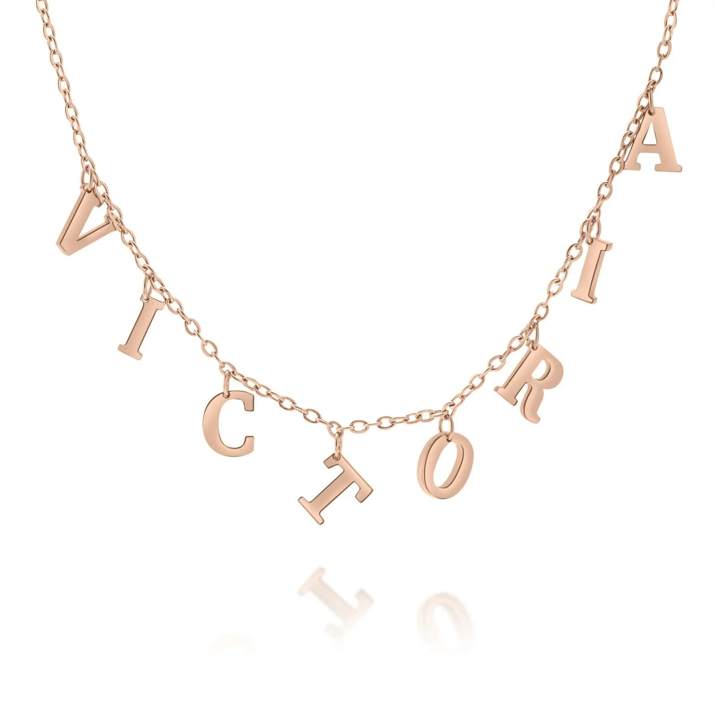 Personalized Necklace with Name with Initials
