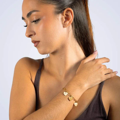 Personalized Heart Bracelet