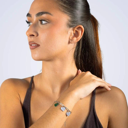 Personalized Heart Bracelet