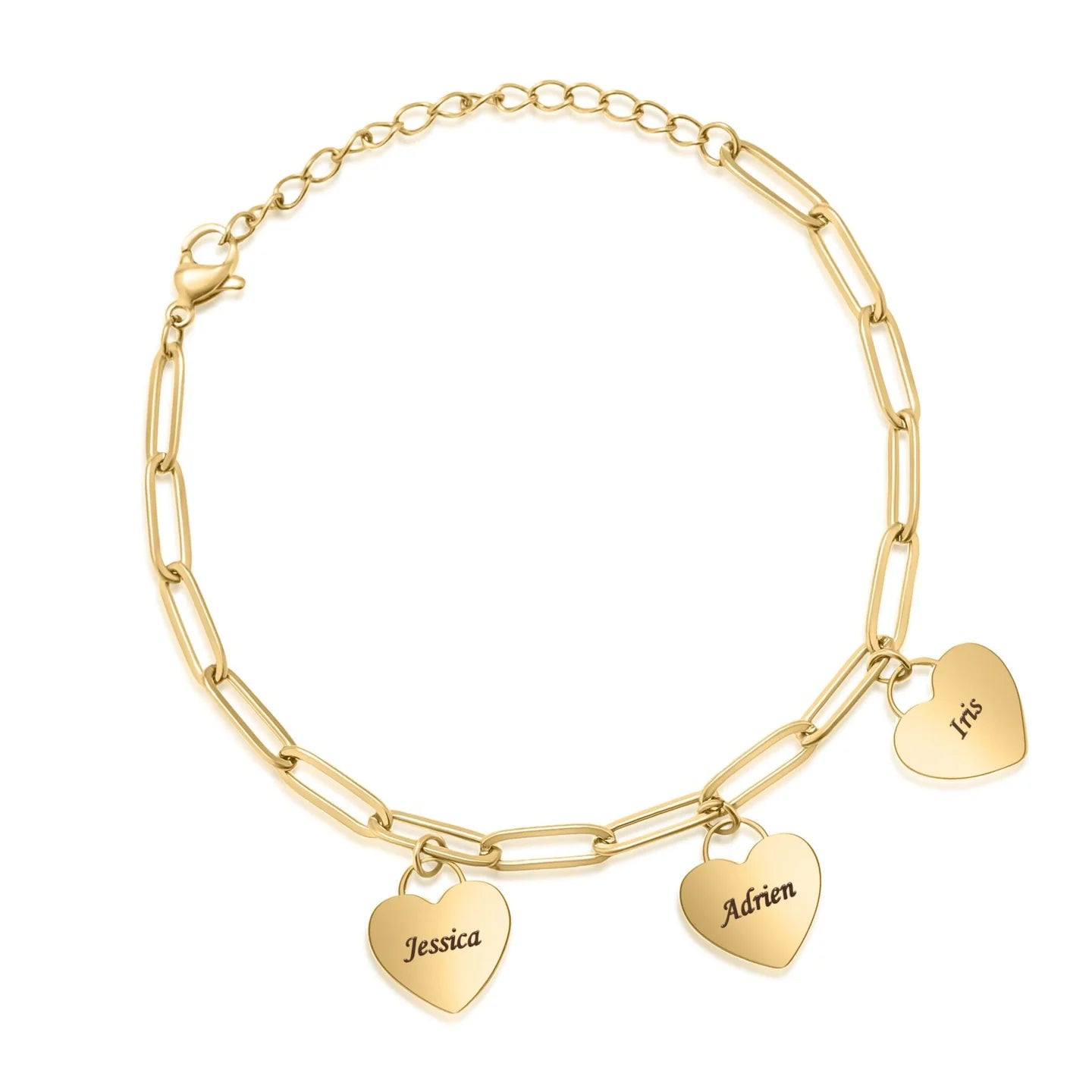 Personalized Heart Bracelet