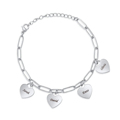 Personalized Heart Bracelet