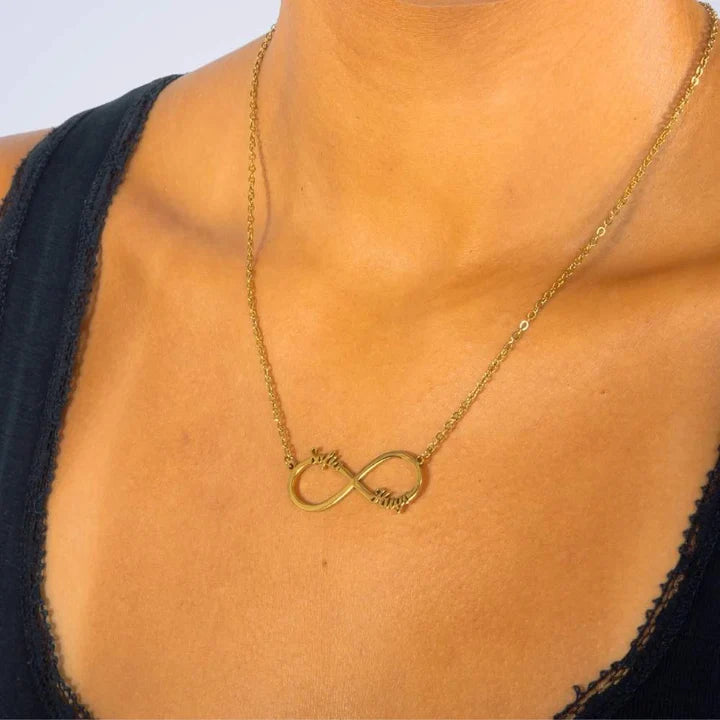 Personalized Infinity Necklace with Two Names