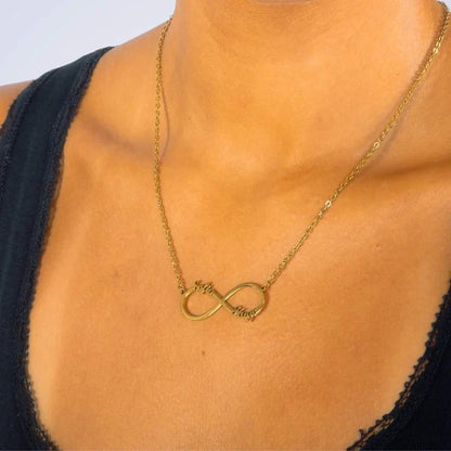 Personalized Infinity Necklace with Two Names