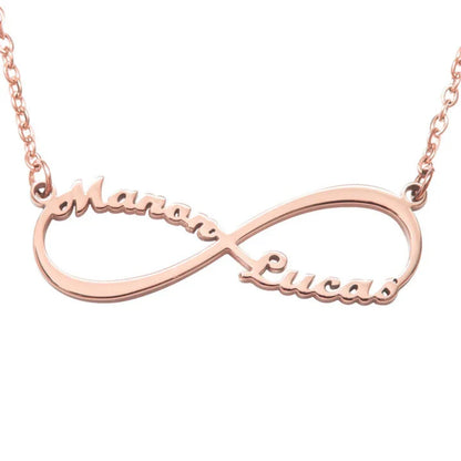 Personalized Infinity Necklace with Two Names
