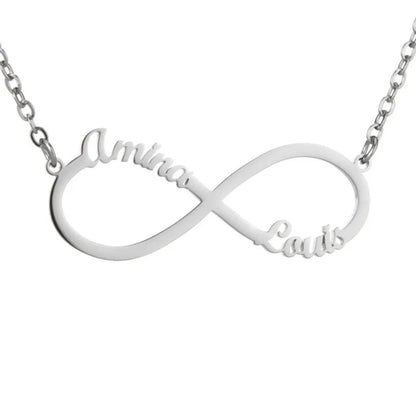 Personalized Infinity Necklace with Two Names