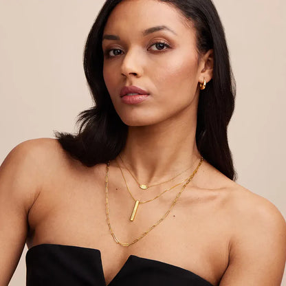 Personalized 3D Bar Necklace