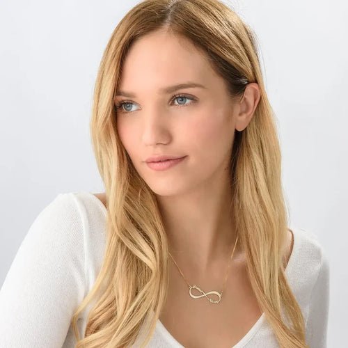 Personalized Infinity Necklace with Two Names